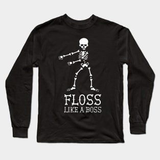 skull Like A Boss Long Sleeve T-Shirt